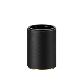 Стакан для зубных щеток ADJ D7xH10, цвет:gold/черный 4941.gold/01