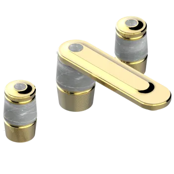 Смеситель для раковины THG Corvair Fior Di Bosco U8K-F01-151 полированное золото