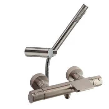 Смеситель термостатический Ramonsoler Alexia для ванны (каскад) с душевым комплектом никель 363901DNC