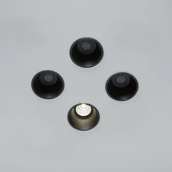 Встраиваемый верхний душ Antonio Lupi Zenit 8, прямая струя, черный А0002423949