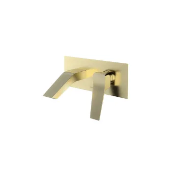 Смеситель для раковины Ramonsoler Prisma встраиваемый с каскадным изливом золото 422001OC