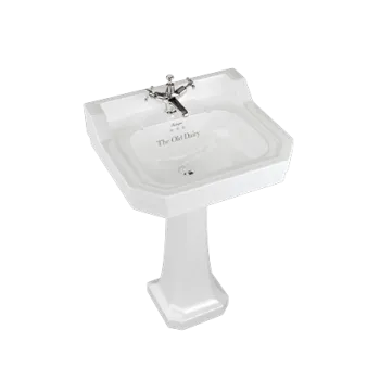 Подвесная раковина Burlington Bespoke/Lettering B4 1TH TRA белый