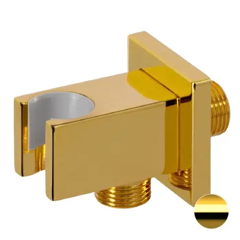 Держатель ручного душа Remer с подключением шланга золото глянцевое (DO) 337QDO