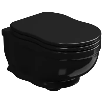 Чаша подвесного унитаза GSG Ceramic Design Time TIWCSO002 черный глянцевый