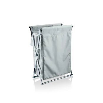 Корзина для белья Decor Walther Cross WB 58.5x32x82 хром/тростник серый 507793