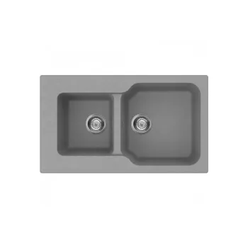 Мойка кухонная Omoikiri Maru 86-2-GR Tetogranitleningrad grey 4993575