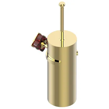 Ёршик для унитаза THG Petale De Cristal Rouge U6C-F01-4720C полированное золото