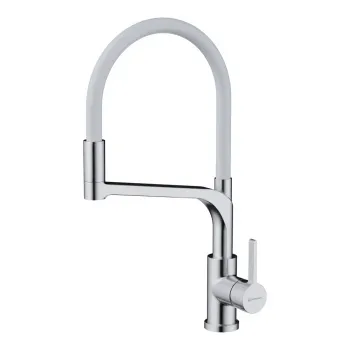 Смеситель для кухни Omoikiri Sinto 2 Plus BN-WH нержавеющая сталь белый 4994468