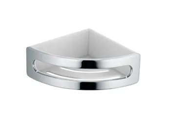 Угловая корзинка для душа Keuco Elegance 11657010000 хром\белый