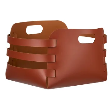 Корзина ADJ Riga 27x36xH25, бордо/коньяк 9687.30/09