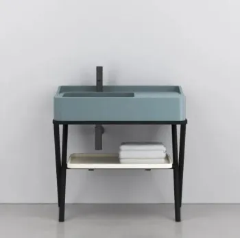 Раковина накладная Cielo Siwa SWLASF PL 90 см голубой