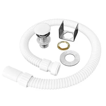 Сливной шланг с донным клапаном для раковины Simas Balloon белый