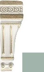 Плитка Villeroy&Boch 1546ET54 Бордюр угловой La Diva бирюзовый 2*7