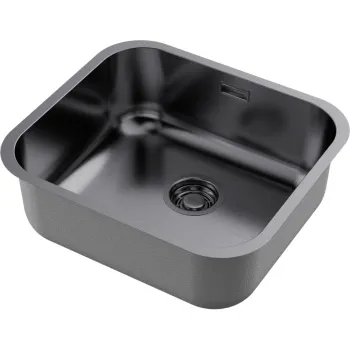 Мойка кухонная Omoikiri Omi 49-U GM вороненая сталь 4993073