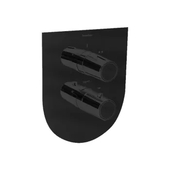 Смеситель для душа Ramonsoler Tzar встраиваемый термостатический на 2 выхода чёрный 348712SNM