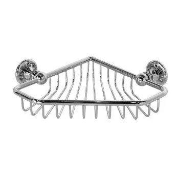 Мыльница угловая решетчатая Devon&Devon First Class настенная хром DD33066CR