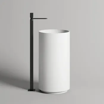 Раковина напольная Salini Armonia 130111SM/слив в пол белый.