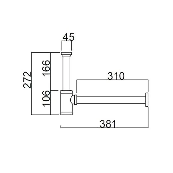 Сифон для раковины Cielo SIFN черный