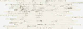 Керамогранит Италон Charme Deluxe Arabescato White Strip Lux Mosaico 26x75 см 610110000639