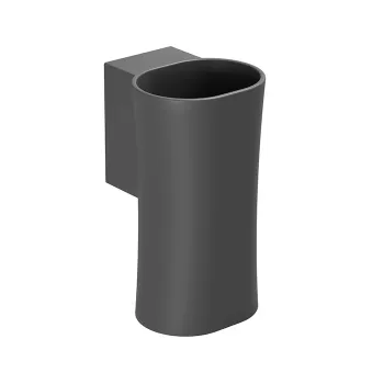 Раковина Azzurra Nativo 350х370х620, подвесная, без отверстий для смесителя, в комплекте с крепежом, carbone LALS035370N0CA