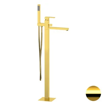 Смеситель для ванны Remer Absolute  напольный золото глянцевое AU08DO