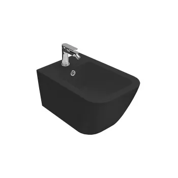 Биде подвесное Globo Stone 52 см крепление в комплекте цвет ar (Nero opaco) STS10AR