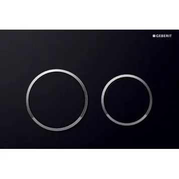 Смывная клавиша Geberit Omega 20 115.085.KM.1 черный, хром глянец