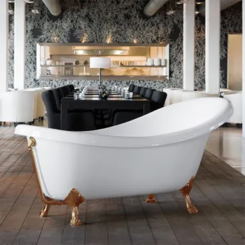 Слив с цепочкой Knief с сифоном с горизонтальным отводом, бронза 0100-091-10