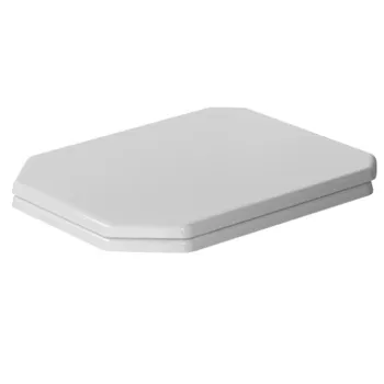 Duravit 1930 Сиденье для унитаза воьмиугольное отверстие, петли нерж сталь, цвет белый с микролифтом