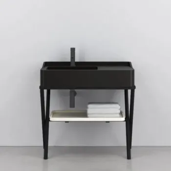 Раковина накладная Cielo Siwa SWLASF LV 90 см черный