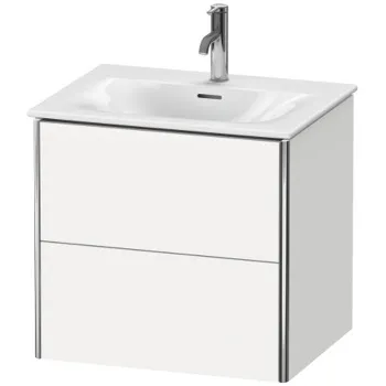 Duravit XSquare Тумба подвесная под раковину # 234463, 2 яшика, 560x610x478мм, цвет White High Gloss