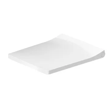 Duravit Viu Сиденье для компактного унитаза 257309 (с микролифтом), петли: нерж. сталь, цвет: белый