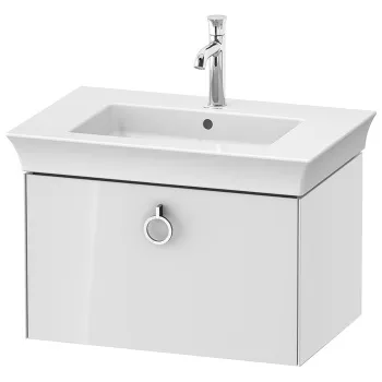 Duravit White Tulip Тумбочка подвесная, 410x684x458 мм, 1 ящик с ручкой, цвет: белый высокоглянцевый