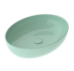 Раковина накладная 55x42 см GSG Ceramic Design Easy EALAVOV55024 - бирюзовый глянцевый