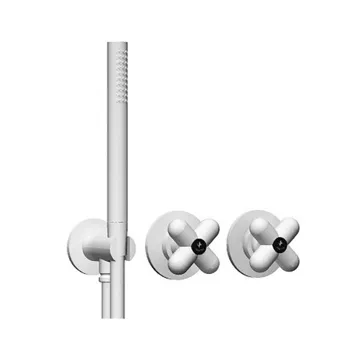 Смеситель для душа Fantini I Balocchi встраиваемый, на 2 источника, без излива, с ручн.душем, наружная часть, белый матовый 60 29 0384B