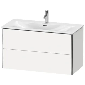 Duravit XSquare Тумба подвесная под раковину # 234410, 2 яшика, 560x1010x478мм, цвет White High Gloss