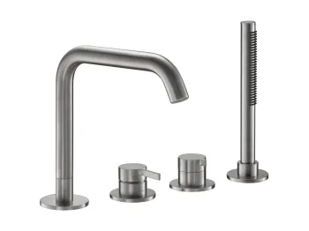 Смеситель на борт ванны Benesque Lumiere 11010102 никель брашированный