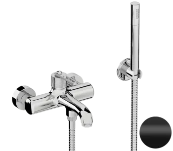 Смеситель для ванны Daniel Brooklyn BY61015 чёрный матовый