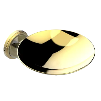 Мыльница металлическая THG Mandarine Cristallia Diamant U1K-F01-546GM полированное золото