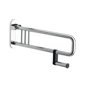 Поручень для инвалидов Colombo Complementi 65см, с держателем для туалетной бумаги., хром B9729.CR