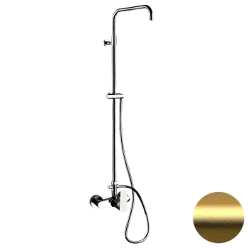 Душевая система Daniel Tiara TA636ASSDDVDP золото брашированное
