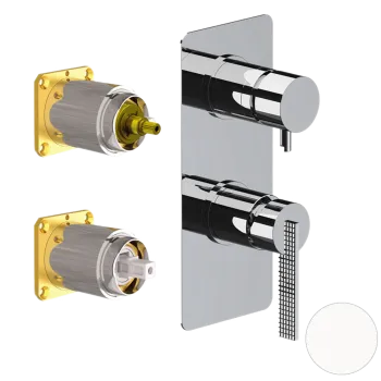 Смеситель для душа Daniel Club ANC612D3KB14 белый матовый