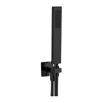 Душевой гарнитур Cisal Shower ручная лейка,шланг 150 см,вывод с держателем, черный матовый DS01886040