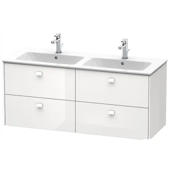 Duravit Brioso Тумба подвесная  под раковину 1290x479х553 мм, с 4 выдвижными ящиками, цвет белый глянц 22 (для 233613)