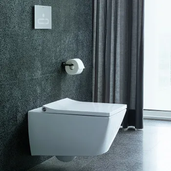 Чаша подвесного унитаза Duravit Viu 25110900001 крепление Durafix, с покрытием WG, белый