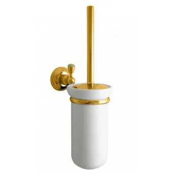 Ершик для унитаза подвесной Nicolazzi Onice золото/белый 1490GO09O