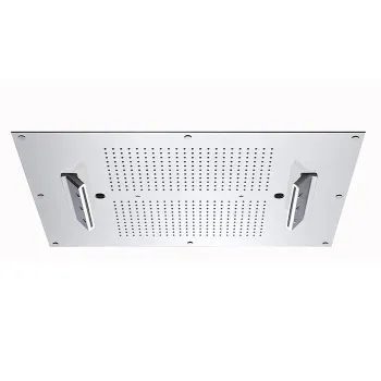 Встраиваемая в потолок душевая система Carimali Mydream 700X500 484 форсунки, 4 потока воды+хромотерапия, хром 23070XN/S-CRX