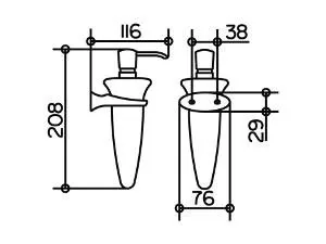 Дозатор для жидкого мыла Keuco 3852019000