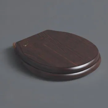 Сиденье для напольного унитаза Simas Londra LO009 noce/br петли-бронза