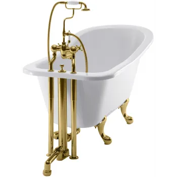 Трубы подвода воды Burlington W6 GOL золото